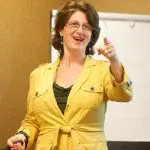Debra Askanase hosting a workshop