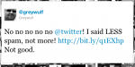 An unhappy tweet about Promoted Tweets