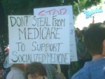 Medicare Sign at Tea Party Rally