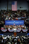Obama stumping for the American Jobs Act