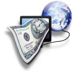 Money being given via online website