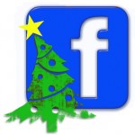 The Facebook Logo And A Christmas Tree