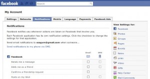 A window of Facebook privacy settings