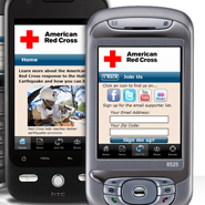 Text messaging to the Red Cross to help Haiti