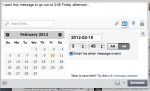 Schedule by day and minute to monitor impact
