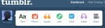 The Dashboard is to produce and control content on your Tumblr site